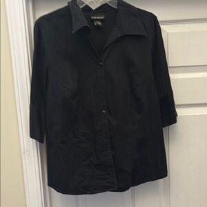 Lane Bryant women's Black Casual Button Down Shirt